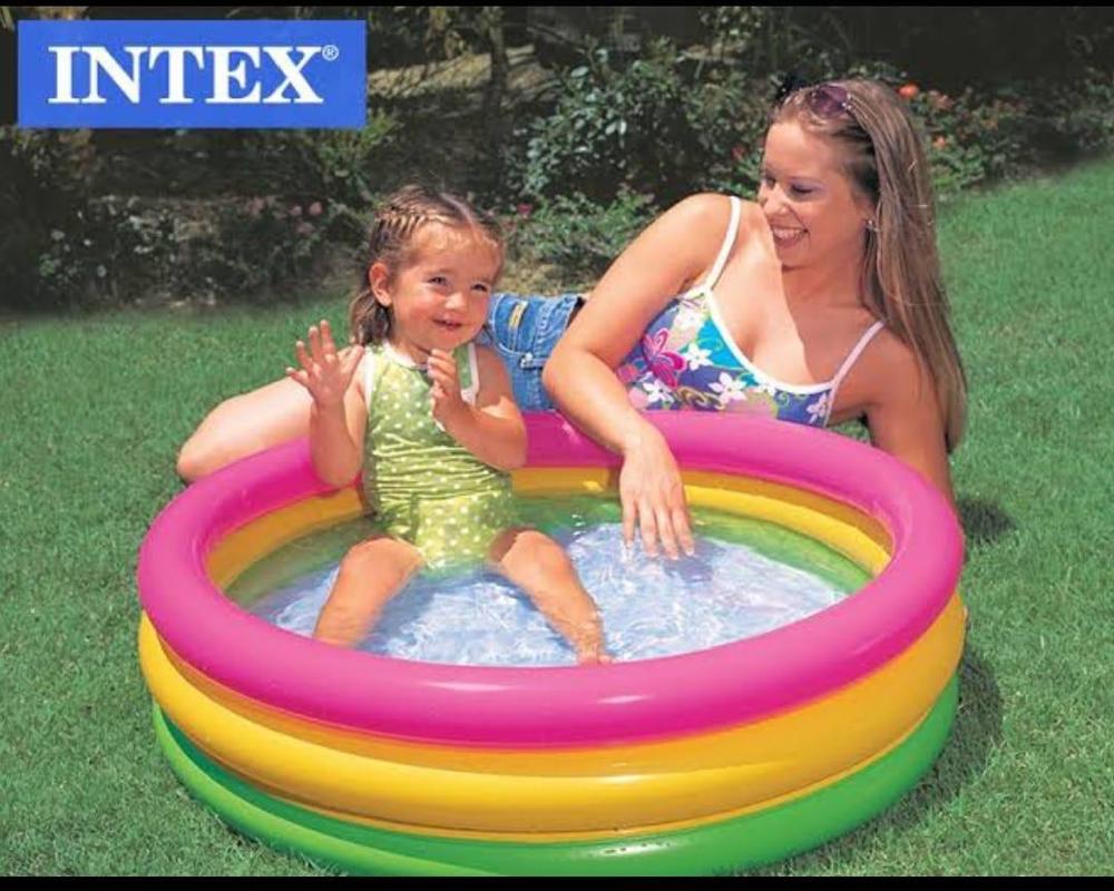 INTEX - Sunset Glow Baby Pool For Kids Inflatable Kids Bath Tub For Children - ZEEBLENDZ.PK