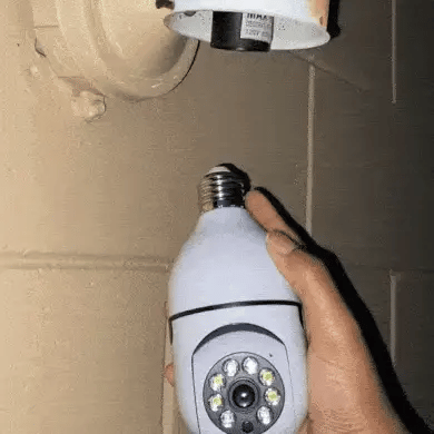V380 Pro Smart Wireless Camera - WiFi Bulb Shape CCTV Security Camera.