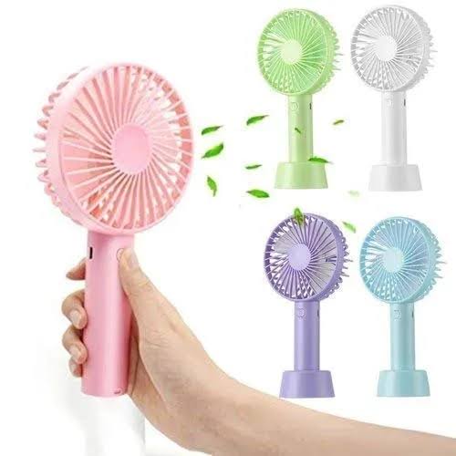 High Quality Mini Hand Held Fan , Battery 🔋 Backup 3 to 4 Hour - ZEEBLENDZ.PK